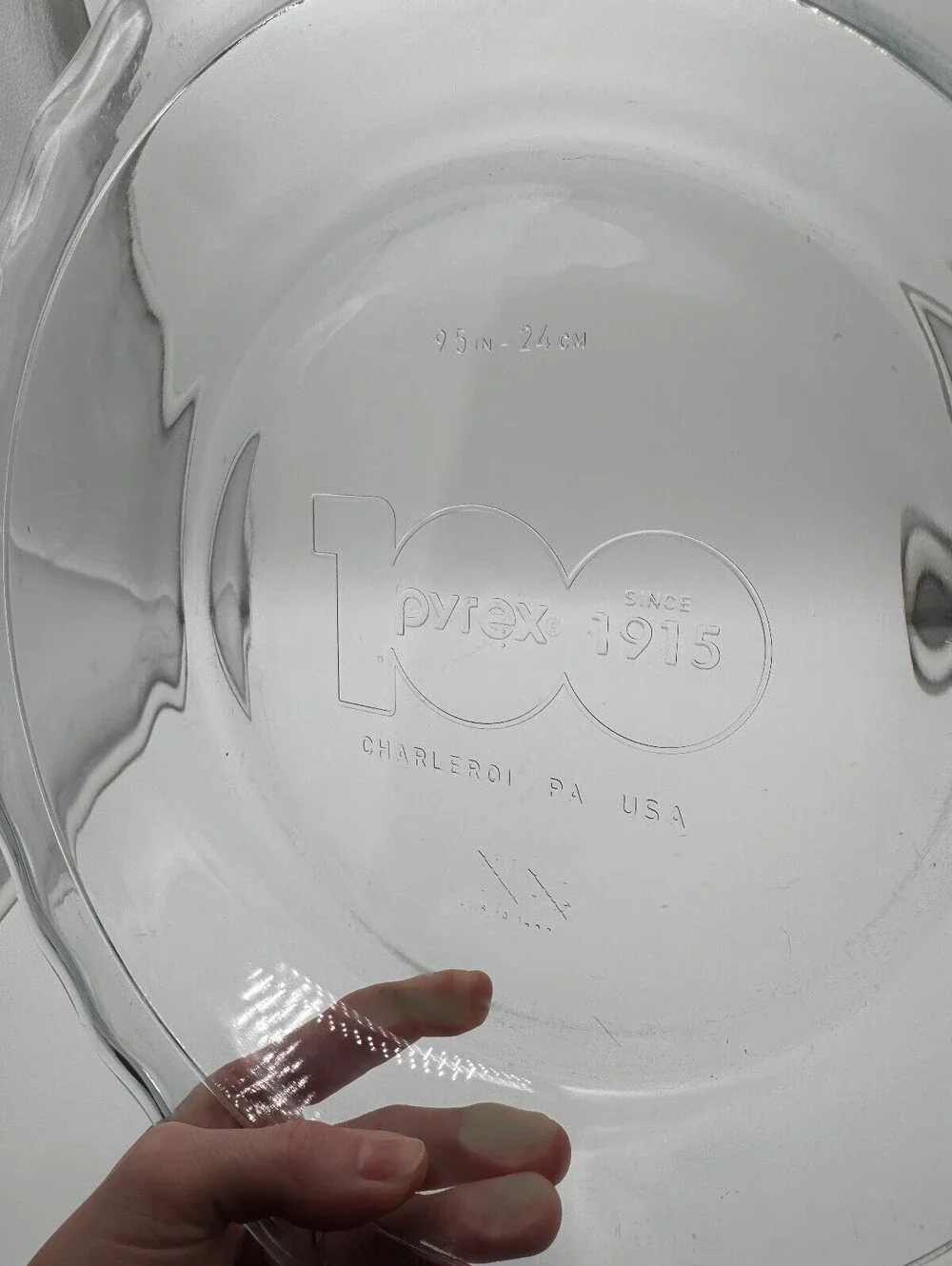 Pyrex 100th-Anniversary Pie Plate 9.5